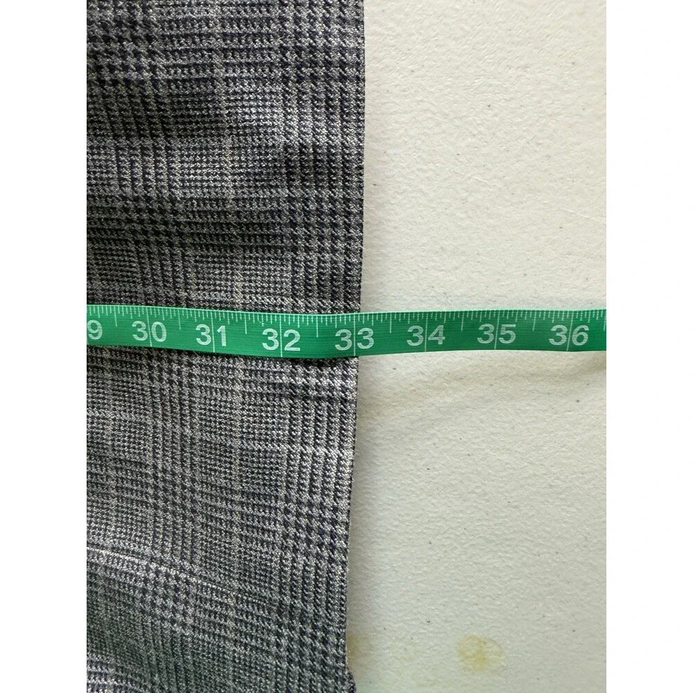 Jos A Bank Men Silk Wool Gray Plaid Blazer Classic Preppy Academic Old Money 46L